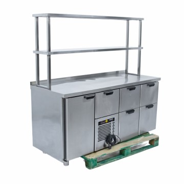 Стол холодильный Skycold CL-GNH-1-CD-2-2 + полка настольная 2-ярусная